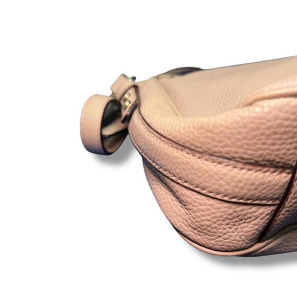 Kate Spade New York Crossbody Bag Nude Taupe Pebbled Leather Flap Purse - Picture 4 of 15